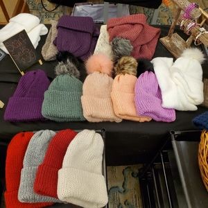 Double-knit beanies